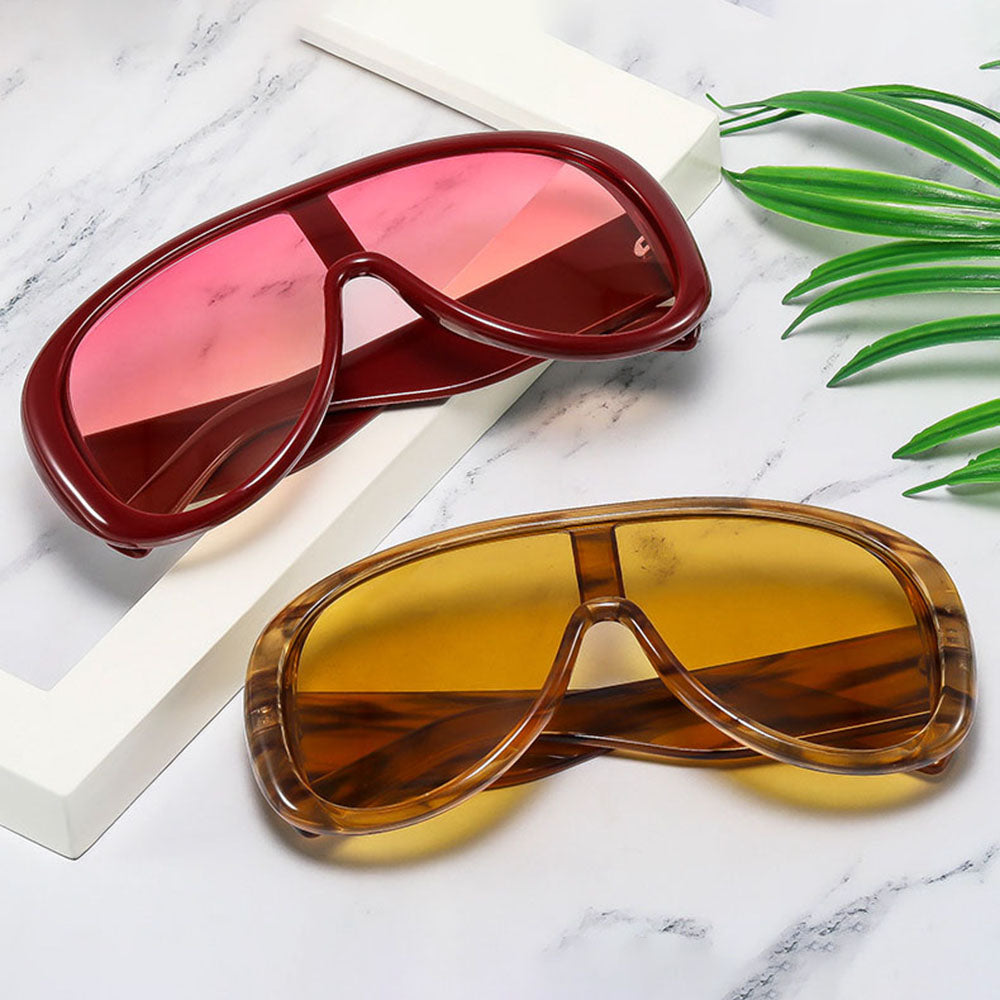 Lunettes de Soleil Femme Techsuit 89337, Noires Jaunes