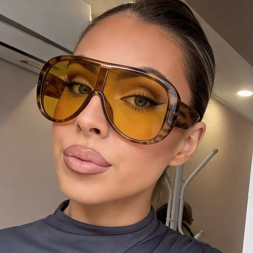 Lunettes de Soleil Femme Techsuit 89337, Noires Jaunes