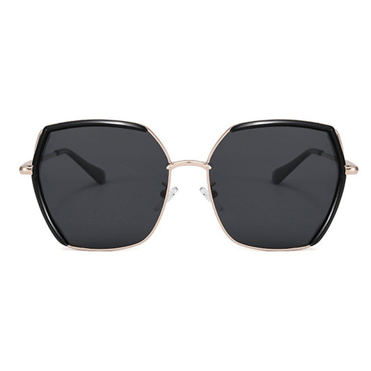 Damen-Sonnenbrille Techsuit 9768, polarisiert, UV-Schutz, schwarz silber grau