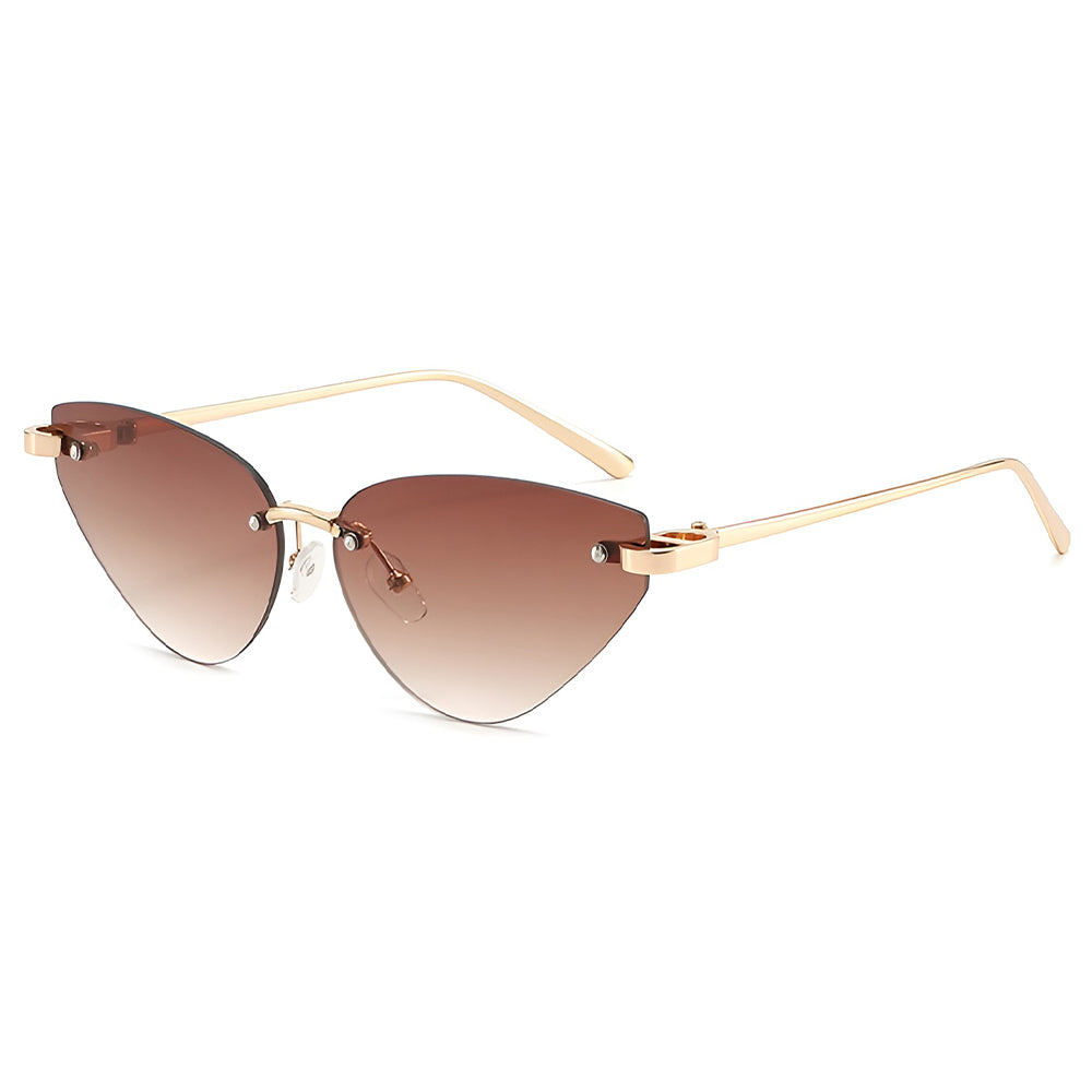 Occhiali da Sole Donna Techsuit S099, Oro Marrone