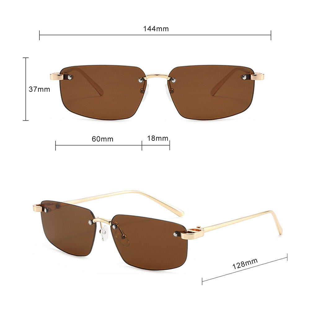 Occhiali da Sole Unisex Techsuit S098, Oro Marrone