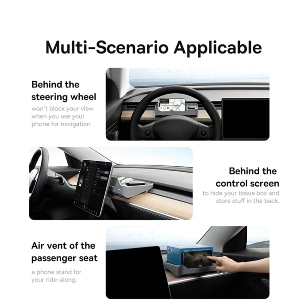 Auto Organizer with ETC Card Reader Baseus T-Space for Tesla Car C20251301811-00