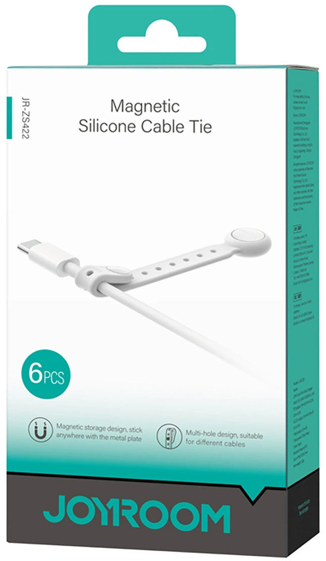 Kabelorganisator Joyroom JR-ZS422, Magnetisch, Set 6 Stück, Weiß