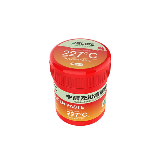Pâte à flux Relife RL-406, Point de fusion 227 degrés