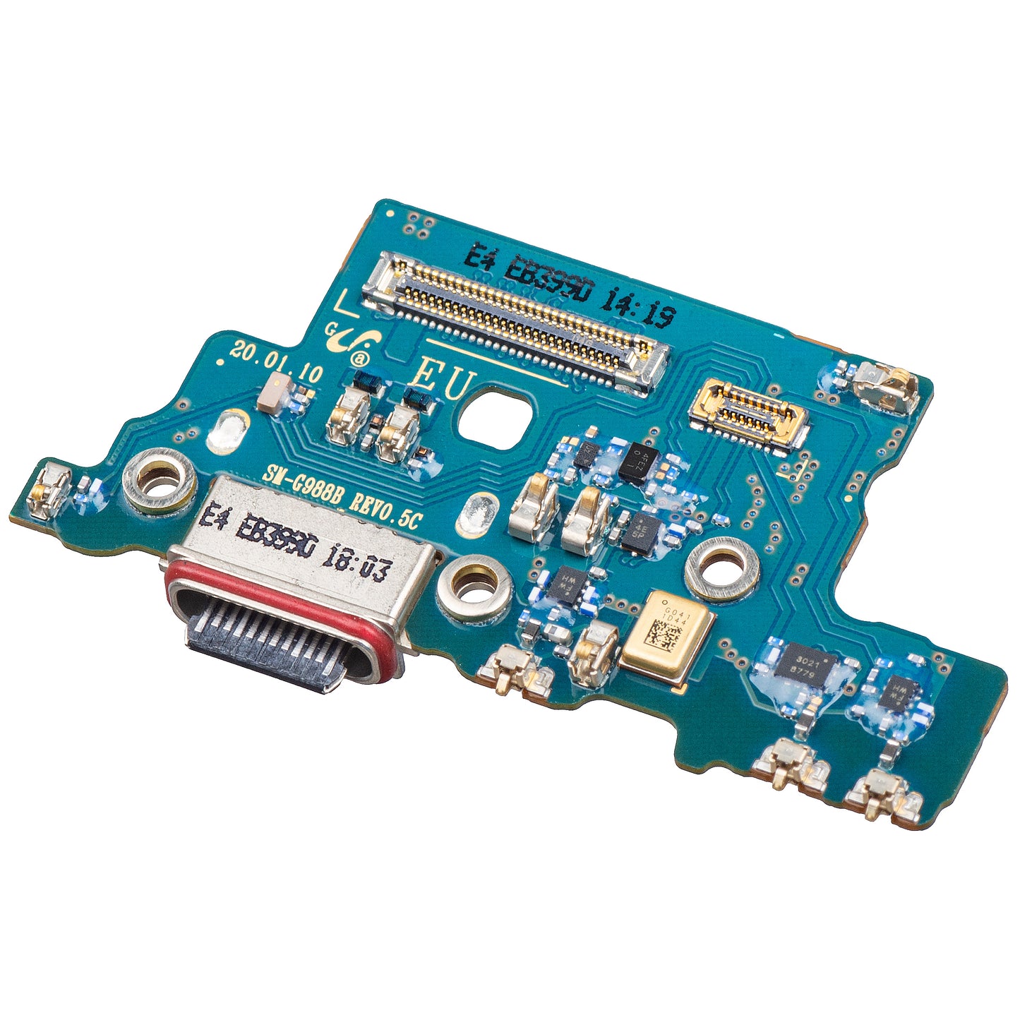 Ladebuchse & Mikrofon Platine für Samsung Galaxy S20 Ultra G988 | Service Pack