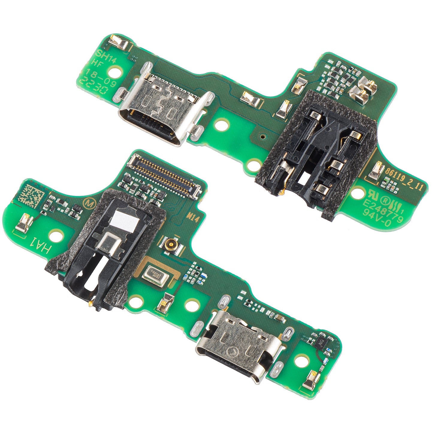 Ladeanschlussplatine - Audio - Mikrofon Samsung Galaxy A20s A207, Version M14, Service Pack GH81-18341A