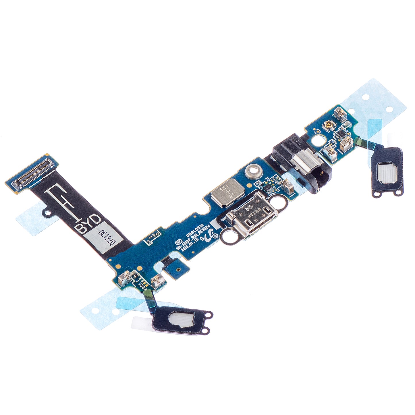 Carte avec connecteur de charge - Audio - Clavier - Microphone Samsung Galaxy A5 (2016) A510, Service Pack GH96-09381A