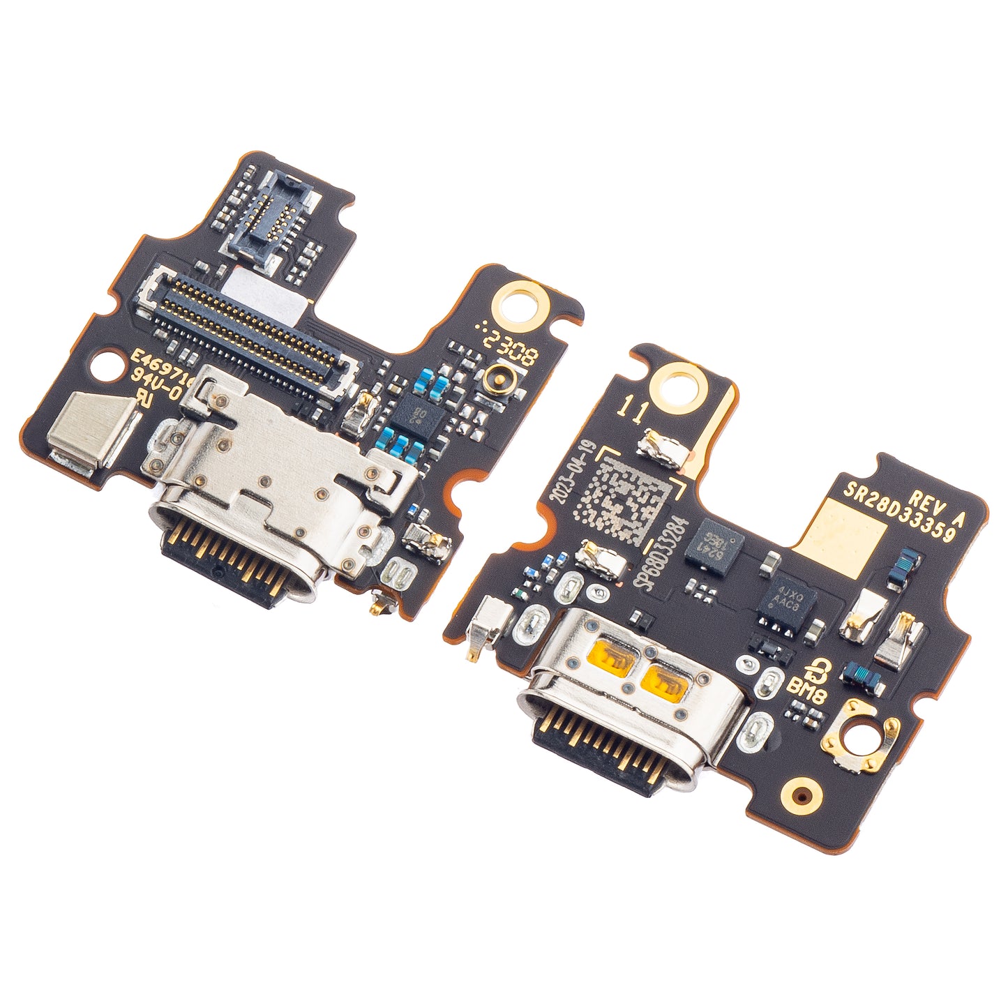 Scheda con Connettore di Ricarica - Microfono Motorola Edge 30, Service Pack 5P68C20589