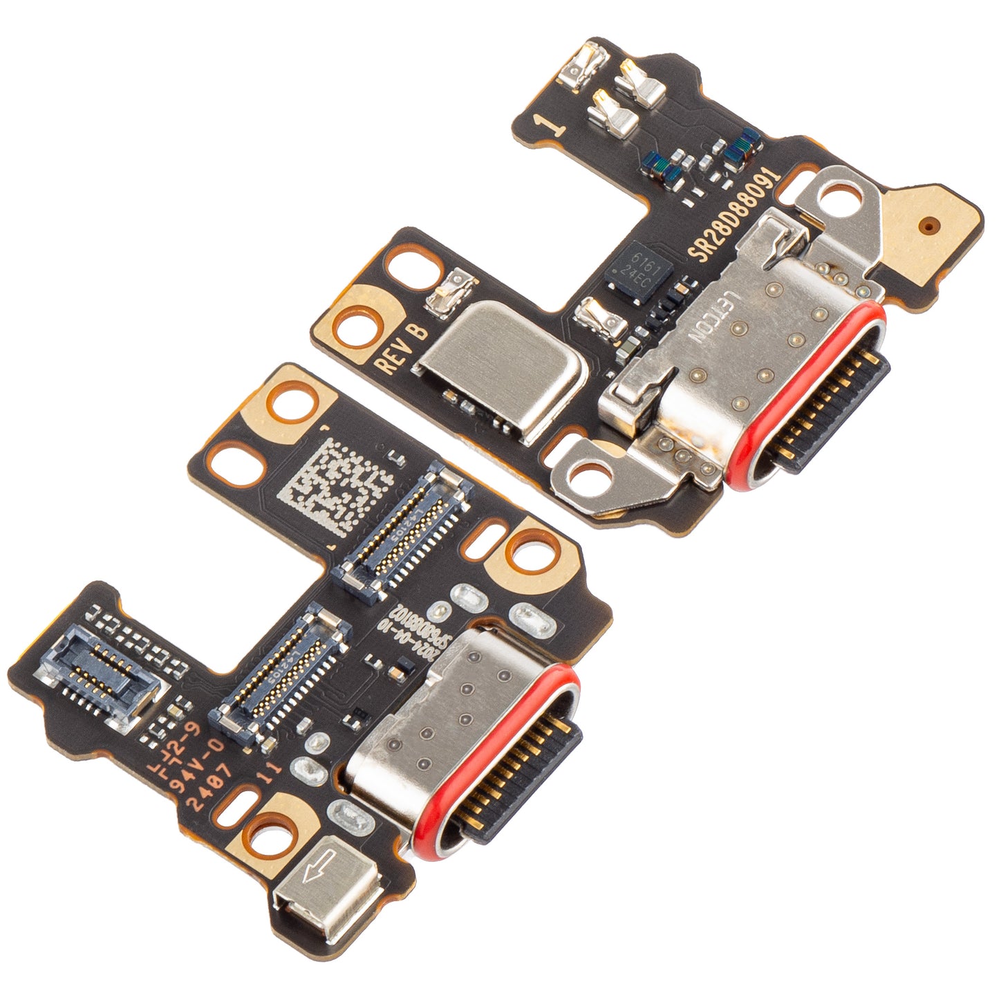 Carte avec Connecteur de Charge - Microphone Motorola Edge 40 Neo, Service Pack 5P68C23165