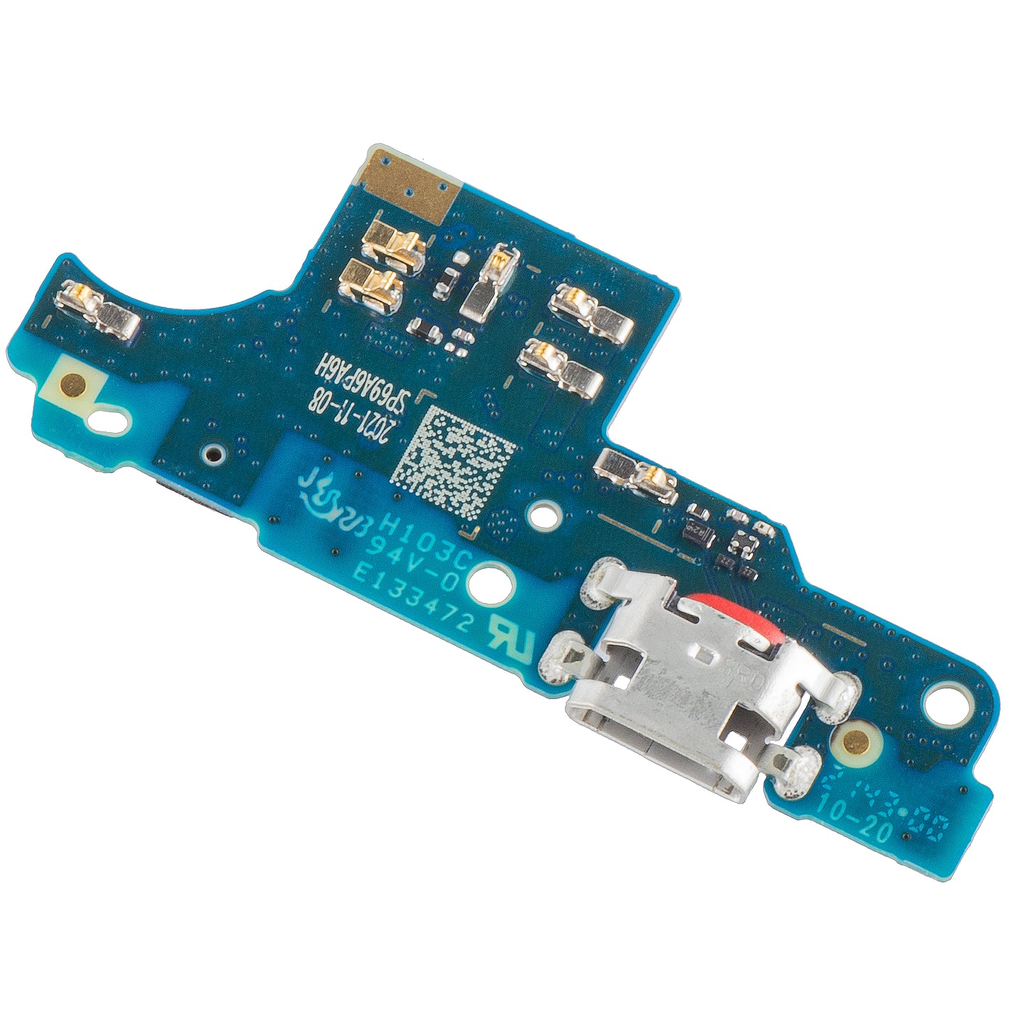 Scheda con Connettore di Ricarica - Microfono Motorola Moto E7 Plus, Service Pack 5P68C17424