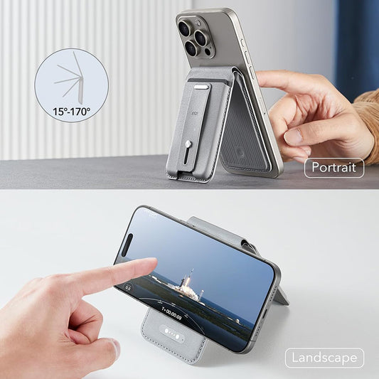 Magsafe Geldbörse, ESR, Findy my Wallet, Grau