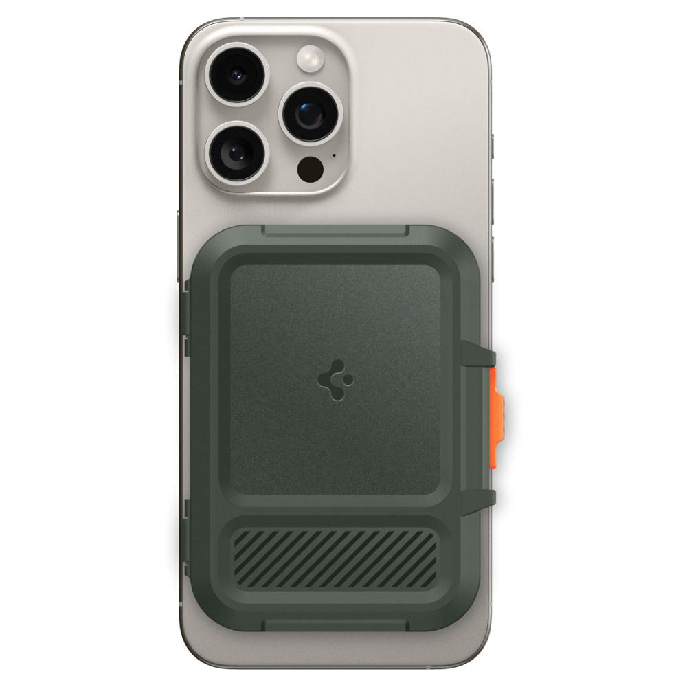 Portafoglio Magsafe, Spigen, Lock Fit, Verde