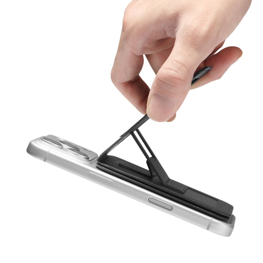 Portafoglio MagSafe, Spigen, Slim Fold Tripod S314-3, Nero AFA10751