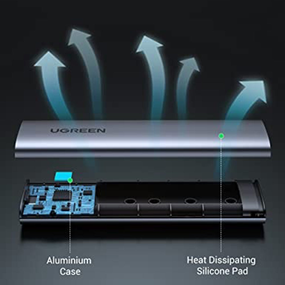 UGREEN CM400 (10902) Rack für M.2 NVMe SSD, Grau