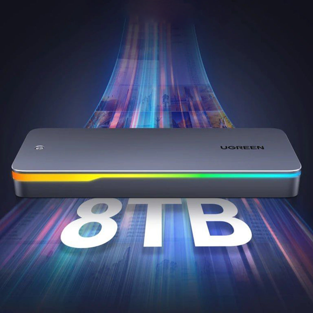 Rack UGREEN CM777 (25665) per SSD M.2 NVMe, Nero