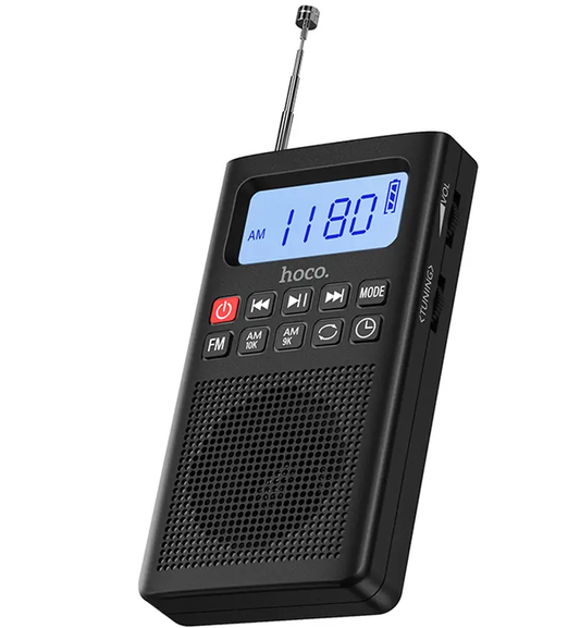 Tragbares Radio HOCO HI51, Schwarz