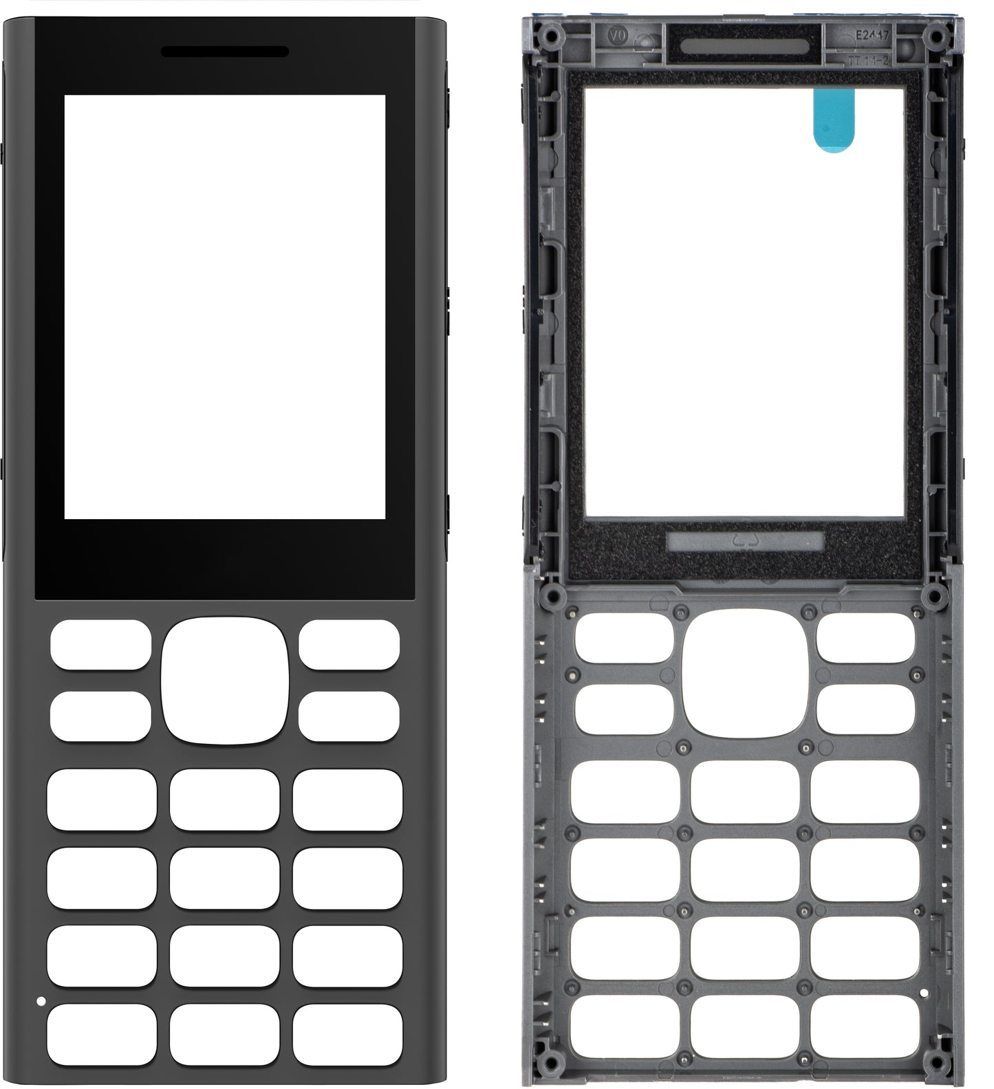 Frontabdeckung für HMD 130 Musik, Grau