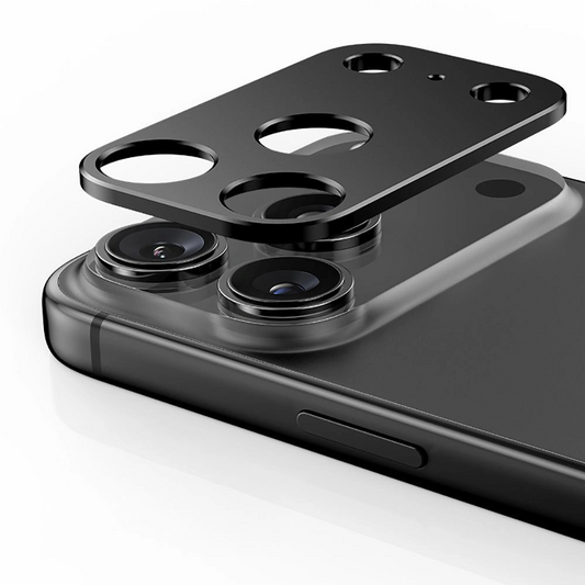 Cornice di protezione per la fotocamera posteriore Tech-Protect Camalloy Fit+ per Apple iPhone 17 Pro, Alluminio, Blu navy