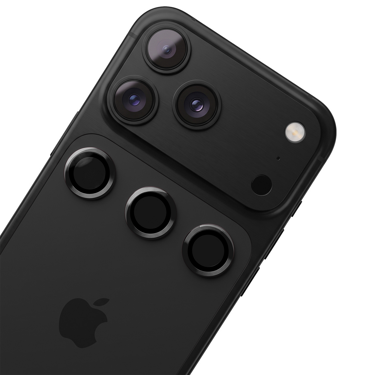 Cornice di protezione per fotocamera posteriore OEM per Apple iPhone 18 Pro, Vetro temperato, Nero