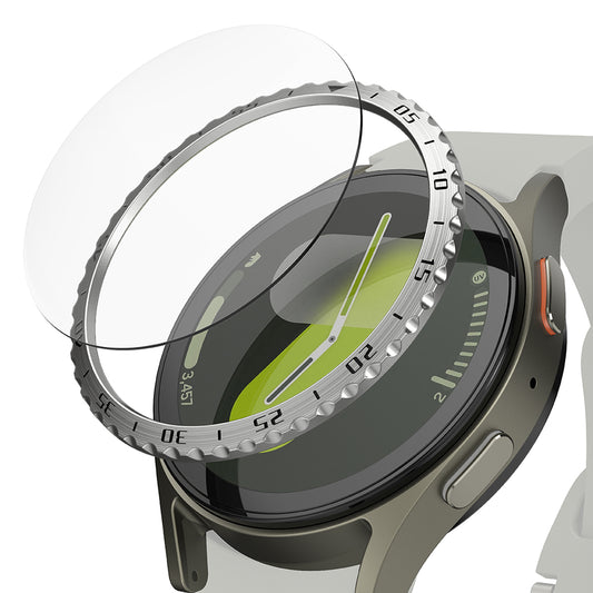 Cornice Protettiva Ringke Styling per Samsung Galaxy Watch7 40mm, Modello 5, Argento