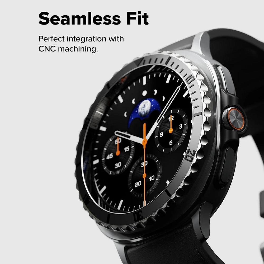 Ringke Premium Styling Schutzrahmen für Samsung Galaxy Watch8 Classic, Schwarz