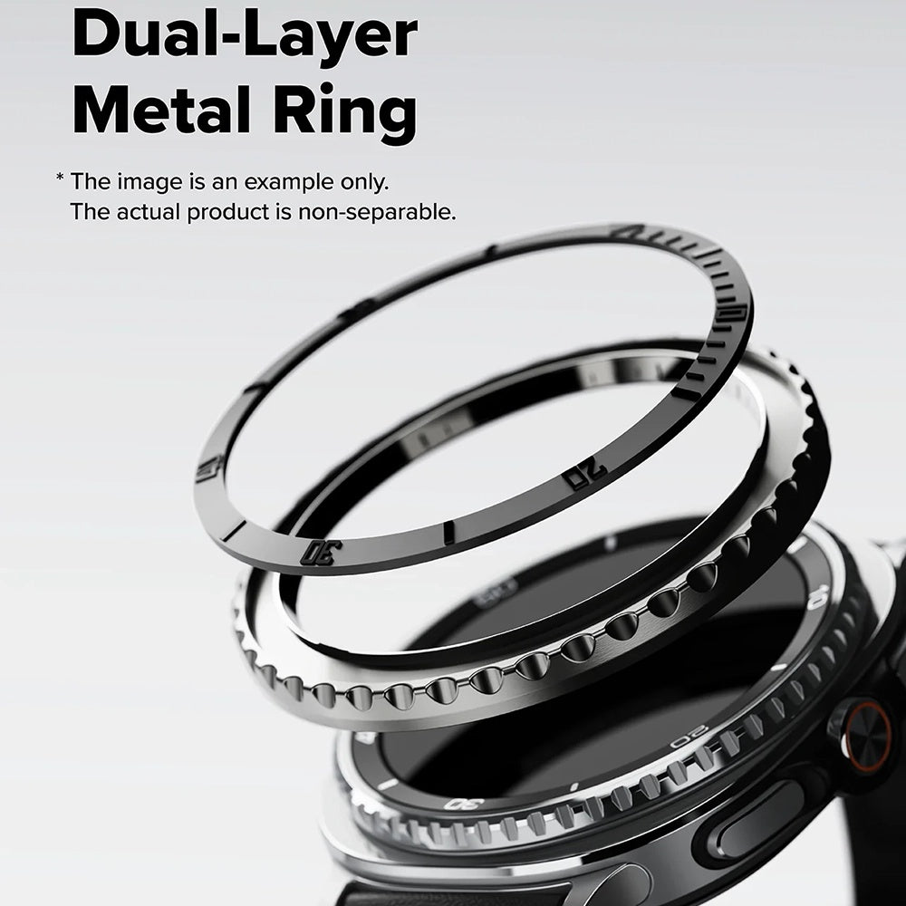 Ringke Premium Styling Schutzrahmen für Samsung Galaxy Watch8 Classic, Schwarz