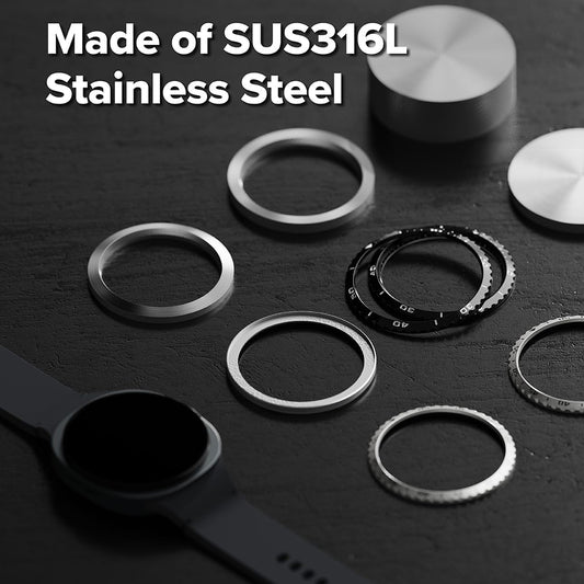 Cadre de protection Ringke Inner Styling pour Samsung Galaxy Watch8 Classic, Noir