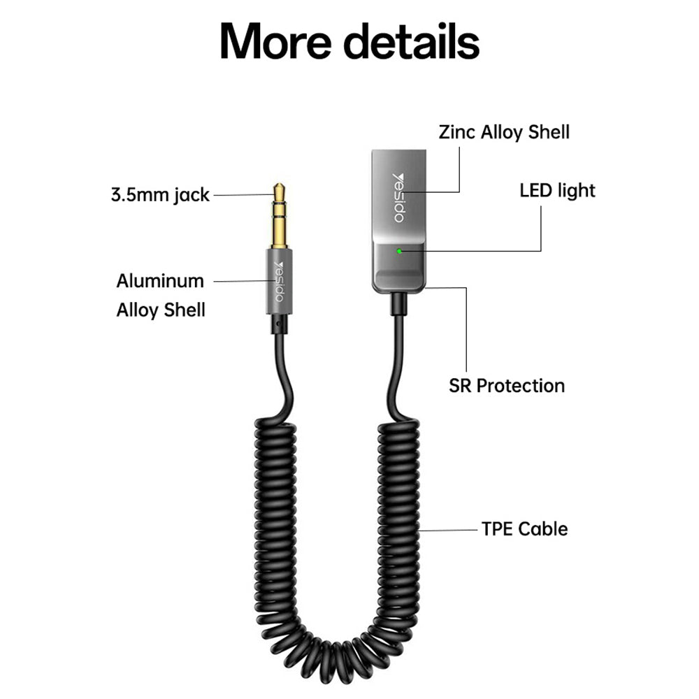 Récepteur Bluetooth Yesido YAU82