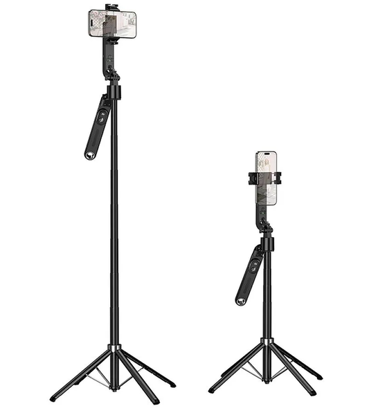 Selfie Stick Bluetooth HOCO K32 Face Tracking, 4,5 Zoll - 7 Zoll, Schwarz