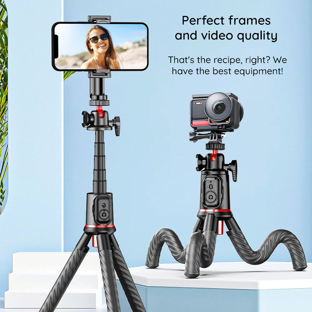 Selfie Stick Bluetooth Techsuit C03, Universale, Nero