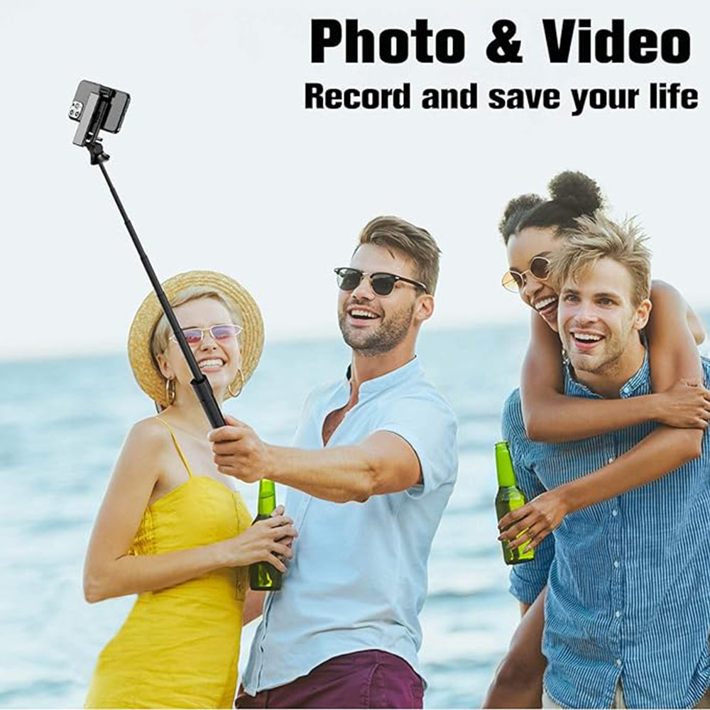 Selfie Stick Bluetooth Techsuit K22, Universale, Nero