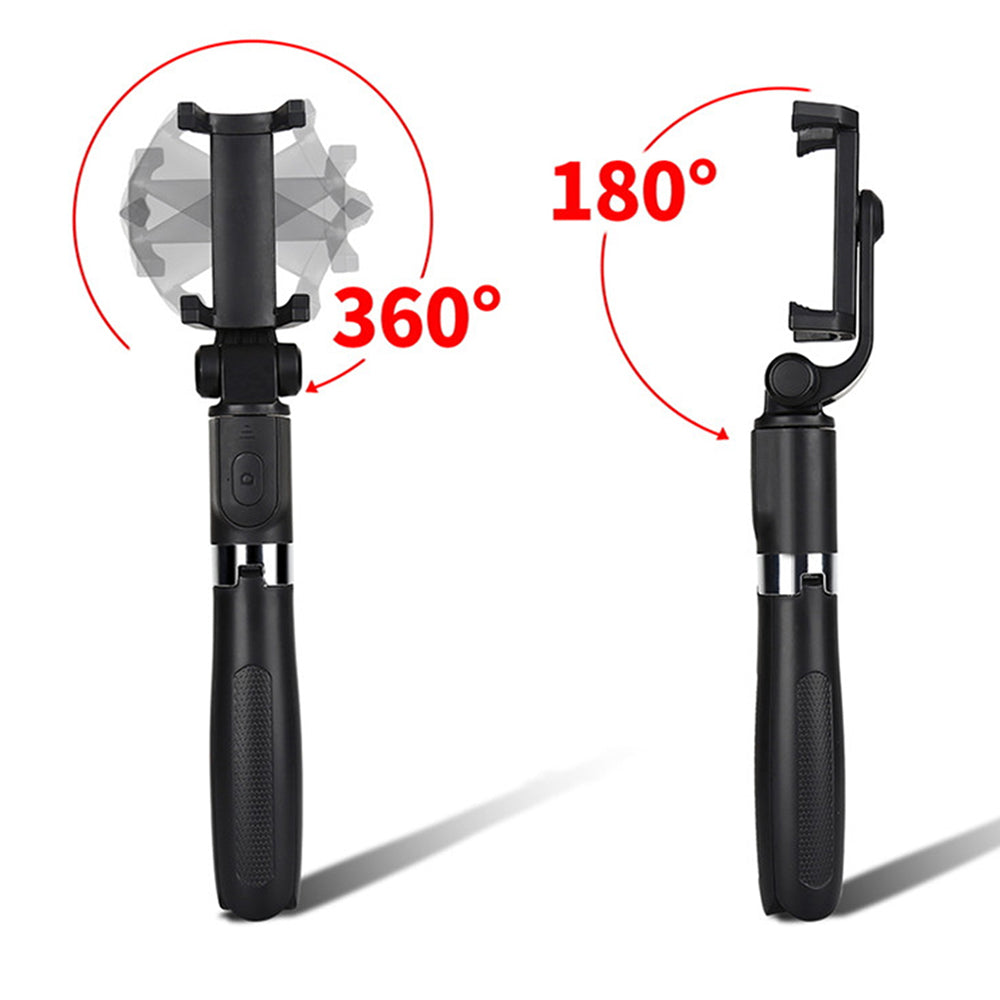 Selfie Stick Bluetooth Techsuit L01s, Universal, Schwarz