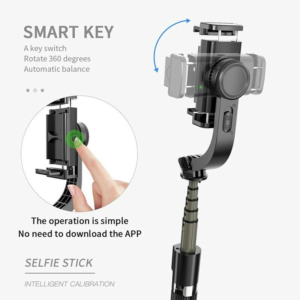 Selfie Stick Bluetooth Techsuit L08, Universale, Nero