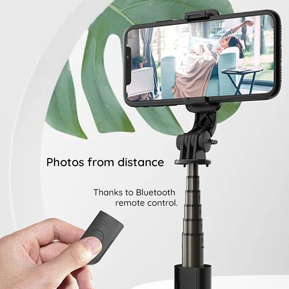 Selfie Stick Bluetooth Techsuit L10, Universale, Nero