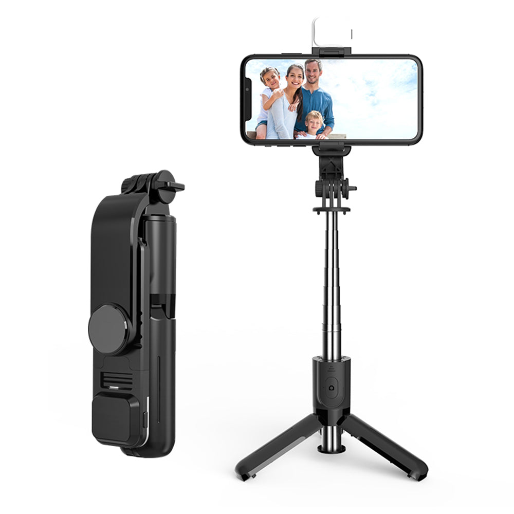 Selfie Stick Bluetooth Techsuit L11s, Universal, Schwarz