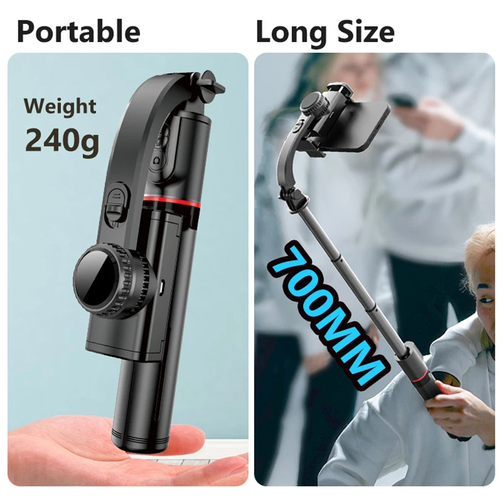 Selfie Stick Bluetooth Techsuit L19, Universale, Nero