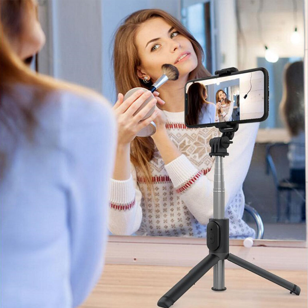 Selfie Stick Bluetooth Techsuit Q01, Universal, Weiß