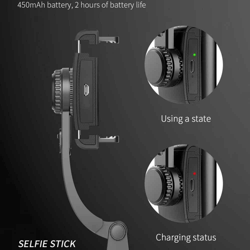 Selfie Stick Bluetooth Techsuit Q08, Universal, Schwarz