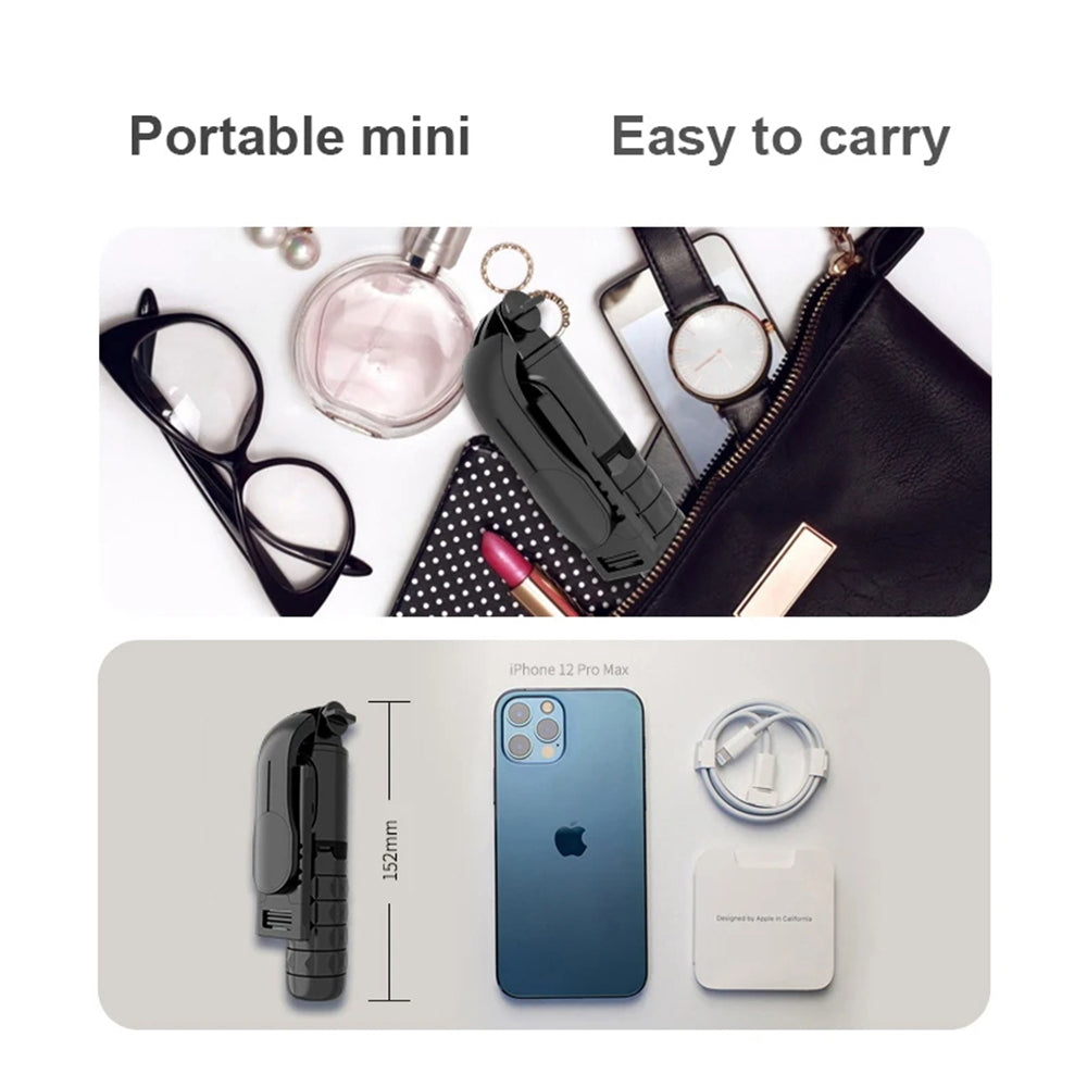 Selfie Stick Bluetooth Techsuit Q11s, Universel, Noir