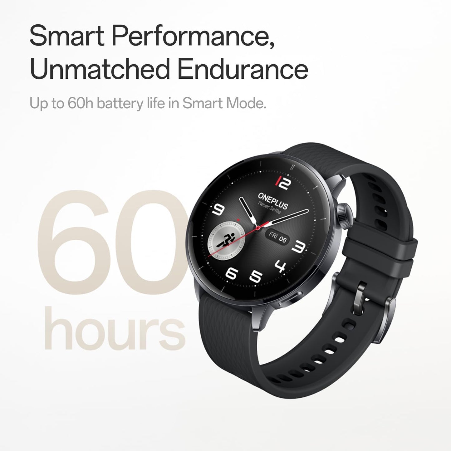 Smartwatch OnePlus Watch 3, 43mm, Nero 5491100421