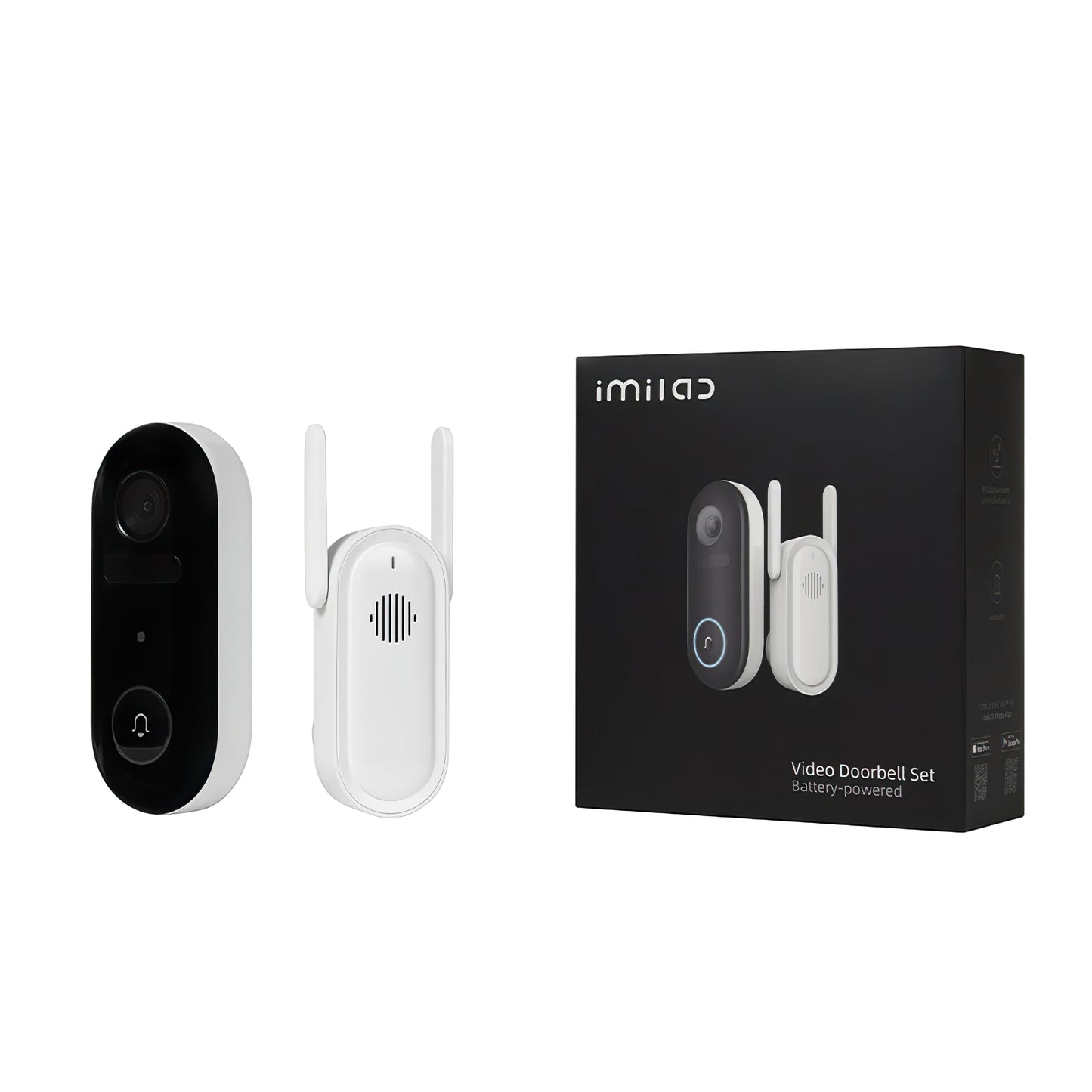 iMILAB Doorbell, Wi-Fi, 2.5K CMSXJ33A + CMSXJ33B