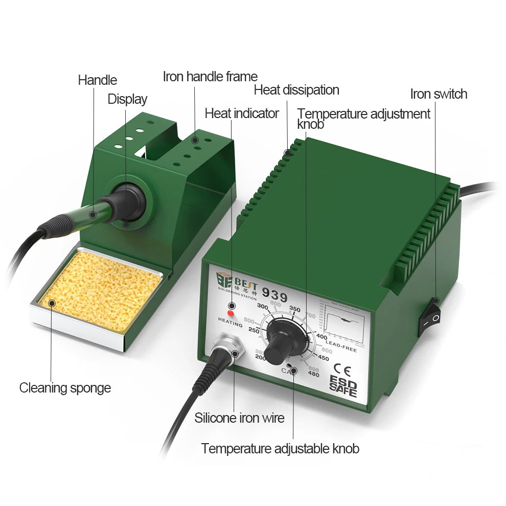 Best BST-939 Lötstation | 75W | Digital | Reparatur-Werkzeug