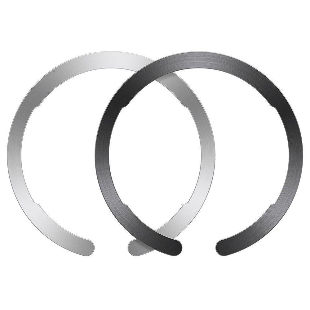 Metallsticker ESR HaloLock, Set 2 Stück, Schwarz Silber