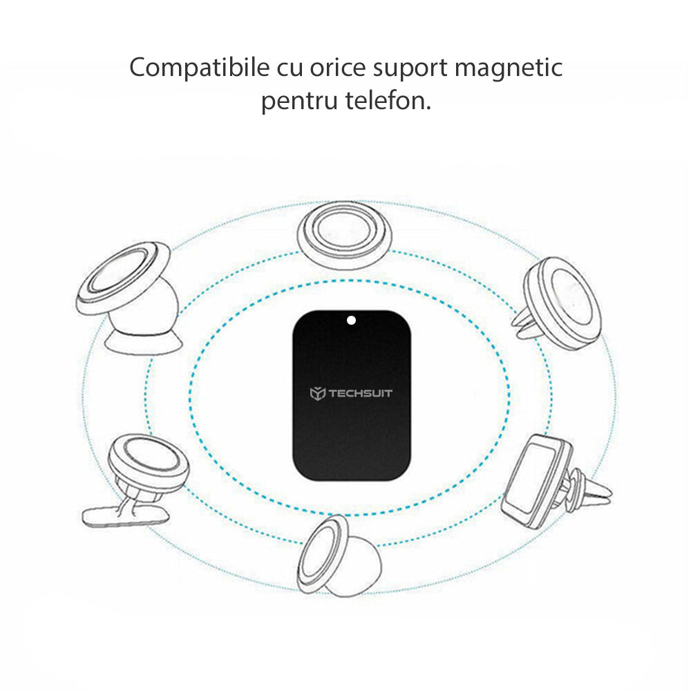 Autocollant Métallique Techsuit MP03 2en1, Noir