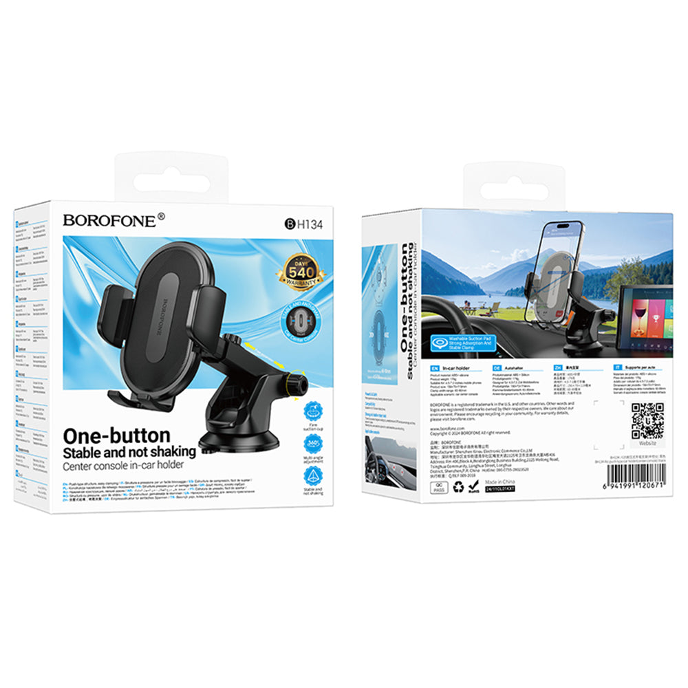 Supporto Auto Borofone BH134 Rio, 4.5inch - 7inch, Nero