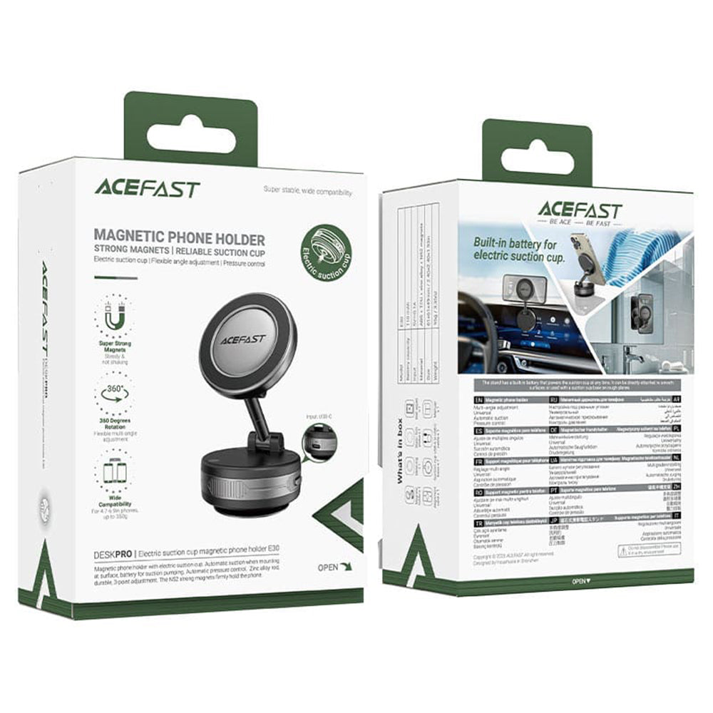 Supporto Auto Magnetico Acefast E30, Universale, Grigio