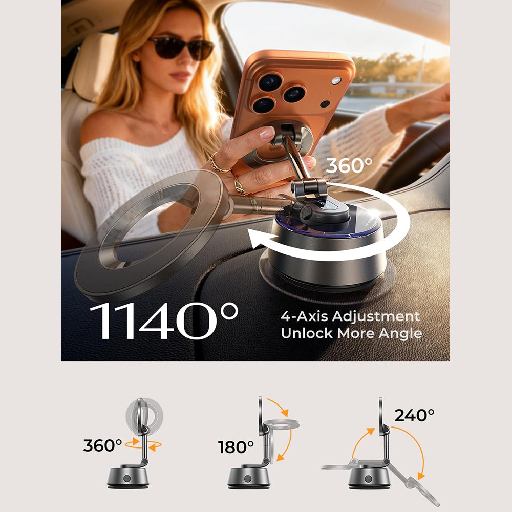 Support Auto Magnétique Lisen A690, Universel, Gris