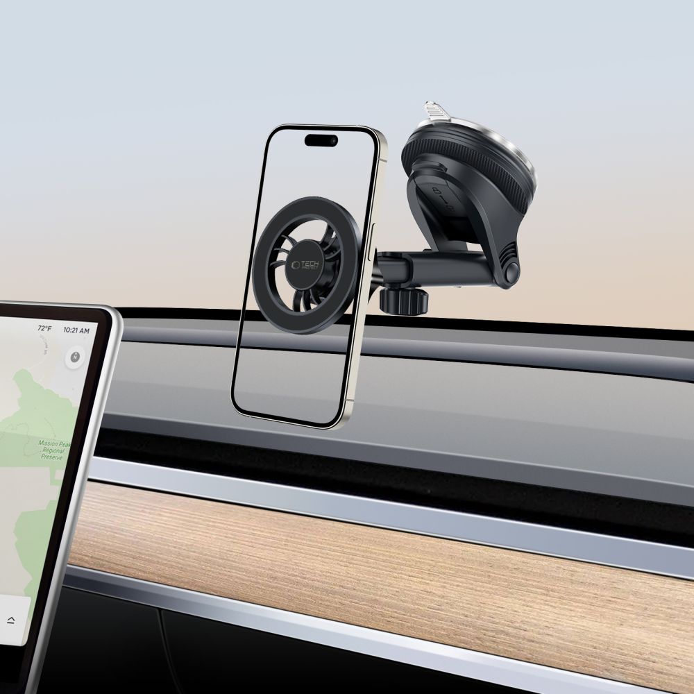 Support Auto Magnétique Tech-Protect N56 2en1, Universel, Noir