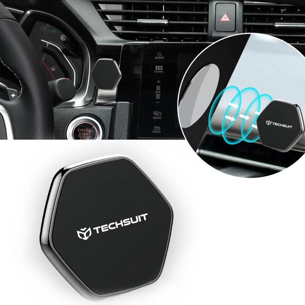 Support Auto Magnétique Techsuit HOLD210-C, Universel, Noir