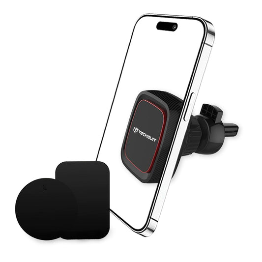Supporto Auto Magnetico Techsuit S5, Universale, Nero Rosso